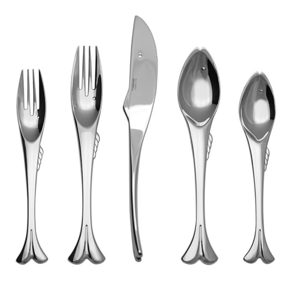 Like New Yamakazi Gone Fishin' Fishing 5 Piece Place Setting Flatware - Picture 1 of 2